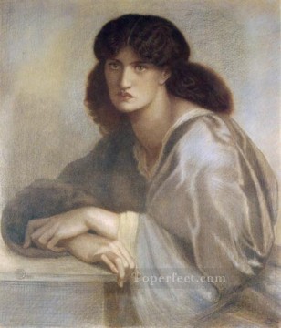  del - La Donna Della Finestra 1880 tizas de colores Hermandad Prerrafaelita Dante Gabriel Rossetti